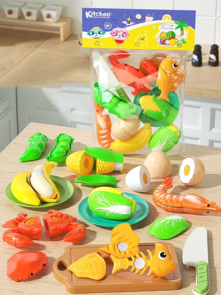 The best gift for children—Cutting Play Food Toy for Kids Kitchen