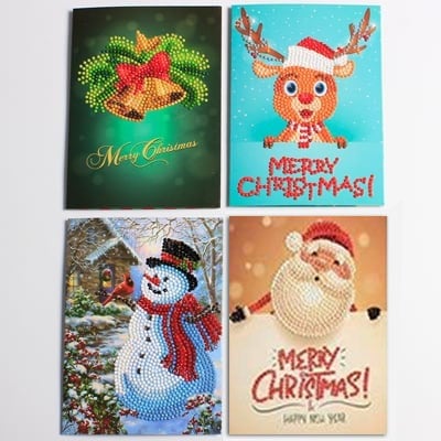 🎅5D Diamond Painting Christmas Cards New Arrival